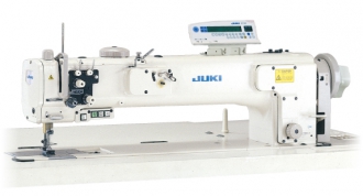 Long-arm, Unison-feed, Lockstitch Machine with Vertical-axis Large Hook and Automatic Thread Trimmer