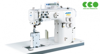Post-bed, Unison-feed, Lockstitch Machine with Vertical-axis Large Hook